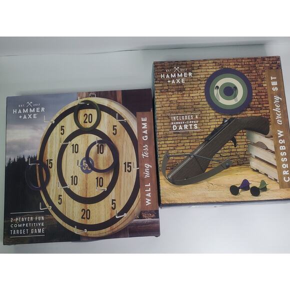 Hammer + Axe duo Ring toss game and Cossbow Classic Gift set - Picture 8 of 9